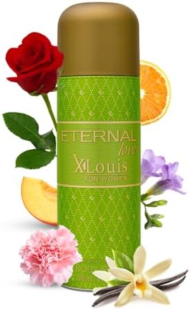 Eternal Love X-Louis for Women - Long Lasting Body Spray - Lush Floral Garden Scent with Tuberose & Peach - Feminine & Enchanting Fragrance - 6.8oz