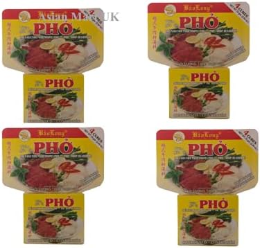 2.64oz Bao Long Pho Soup Seasoning Spice Cubes (4 Packets Per Order) by Bao Long