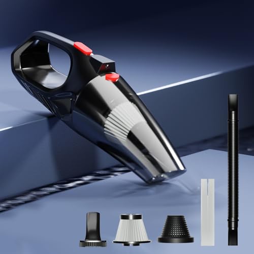 Image of GoMechanic Wireless Portable Vacuum Cleaner for Home and Car - 120 Watts Motor High Suction Power 5500PA - Dust Cleaner for Pet Hair, Sofa - Cordless Mini Vacuum Cleaner - HEPA Filter (GMA VC 006)