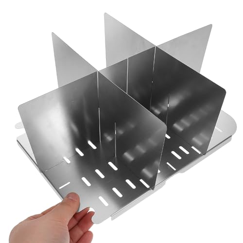 Divisor de olla multi-compartimento de acero inoxidable con 6 secciones para recetas variadas 5