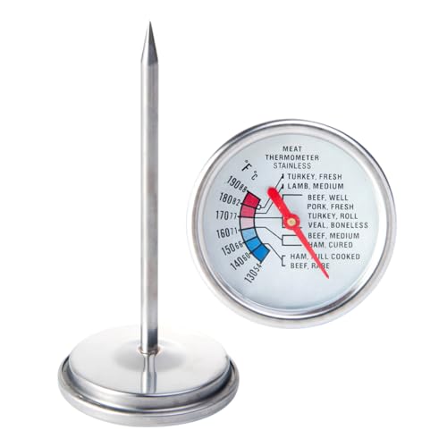 SOLUSTRE Beef Thermometer Digital Kitchen Food Thermometer for Cooking Grilling Probe with Smooth Surface for Safe Use for Home Professional Chefs