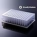 CryoKing Deep Well Plate, 96PCS 2,2ml Plastic Storage Plates, Square 24 Wells, U Bottom, No Cap, Pack of 96