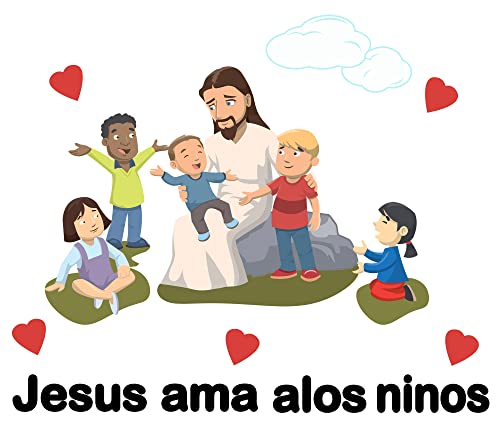 Vinilos Decorativos para Niños Jesús AMA Alos Niños miniatura 2