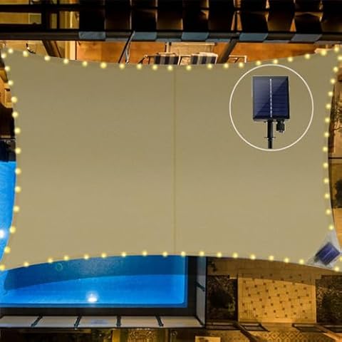 MeetYr Life LED Shade Sail 10x11.5FT Cover