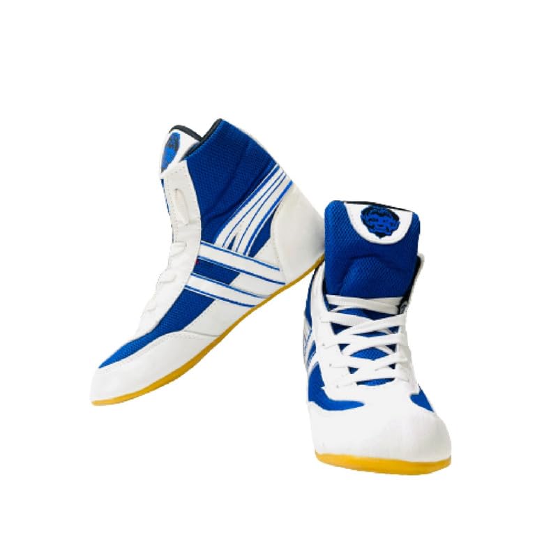 Svaan PRO K Kabaddi Shoes | Wrestling Shoes | Boxing Shoes for Mens (Blue-White) (B0C8CN92JV) Amazon Price History, Amazon Price Tracker