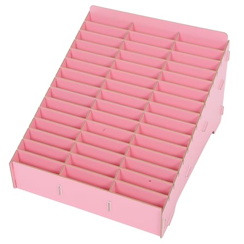 Support de téléphone pour classe et bureau : boîte en bois multi-compartiments INOOMP élégante