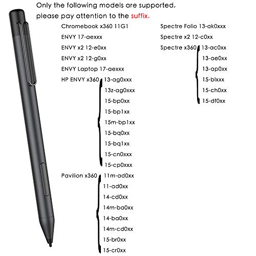 Active Stylus Pen for HP Specter X360 Envy X360 Pavilion x360 Spectre x2