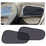 ZATOOTO Juego de 2 protectores solares para coche de bebé para Tesla Model Y, visera solar para niños, ventana lateral trasera con protección UV, protección solar autoadhesiva para ventana de coche