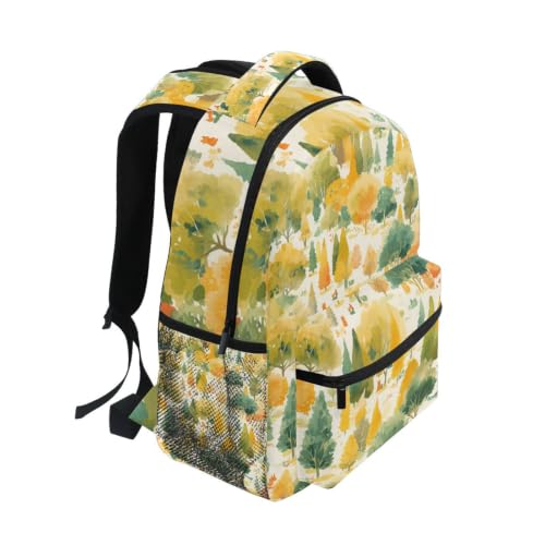 Cartable école forêt d'automne pour protéger l'ordinateur des ados - 2