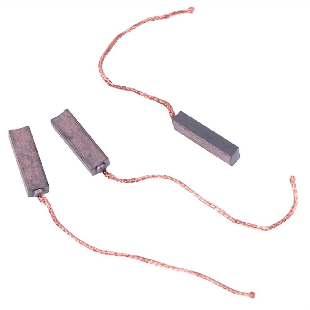 Spazzole di carbone compatibili, 100 pezzi di spazzole di carbone for generatore da 1 pollice, rame alto, spessore 4,5 mm, compatibili con il kit di spazzole di carbone Valeo Hella, larghezza 6,5 ​​mm