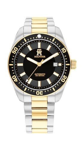 Image of Tommy Hilfiger Men's Automatic Two Tone Stainless Steel Watch