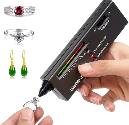 Image of Professional Diamond Selector II - High Accuracy Diamond Tester Pen for Jewelry, Gemstone & Diamond Testing, Portable Gemological Tool with Protective Case and Testing Platform