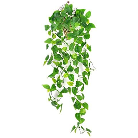 Artificial Ivy Garland, Artificial Hanging Plants Fake Ivy Leaves Decoration for Indoor Outdoor, Greenery Home Decor Faux Vine, Home Bedroom Office Party Wedding Wall Accessories Decor (A) Cover