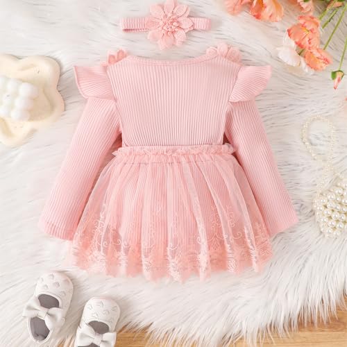 Body Suits for Baby Boy Baby Lace Flower Long Sleeve Jumpsuit Ha Dress Bodysuit Baby Boy4