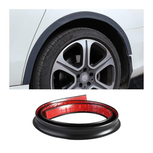 Adunsiaoto Protector De Rueda Coche, Guardabarros De Arco Rueda Coche, Coche Guardabarros Suave Anti-Rayado Ruedas, Protector Cejas Rueda, Para Protector Y Decoración De Automóviles(Negro)