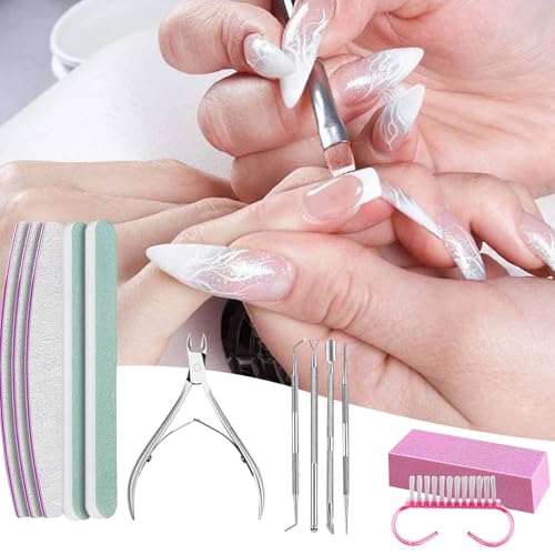 Conjunto de manicure para salão de beleza, kit de ferramentas para cuidados com as unhas,Kit para cu