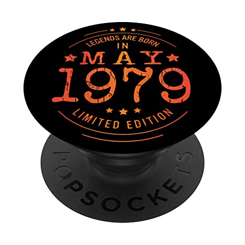 Cumpleaños Mayo 1979 Edición Limitada Regalo Legend May PopSockets PopGrip Intercambiable