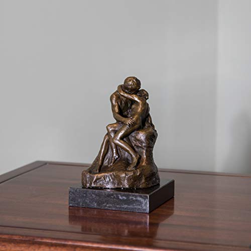 Estatua de Bronce The Kiss Figura Decorativa Rodin miniatura 3