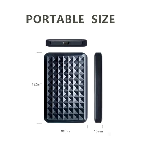 Tianken 500GB Ultra Slim Portable External Hard Drive USB 3.1 Type C 2.5'' HDD Storage for PC, Mac, Laptop, PS4, PS5, Xbox one - image 6
