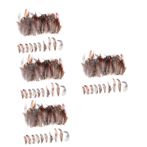 Plume de couleur mixte SHINEOFI pour centres de table | Décoration de mariage (4 x 300 pcs)