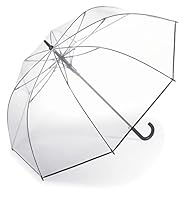 Happy Rain XL Golf Regenschirm transparent durchsichtig mit Automatik Ø122cm