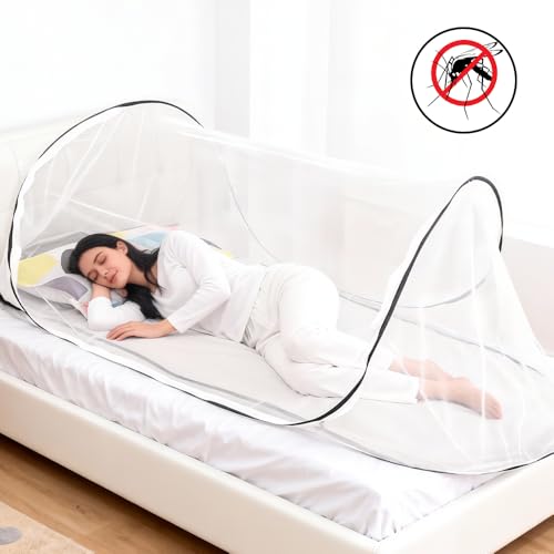Miniatura 3 de 200 X 80 X 56 Cm Mosquitera Portátil Para Viajes Y Camping - Cama Familiar Desplegable Y Plegable