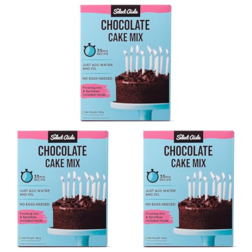 Image of The Select Aisle's Eggless Chocolate cake mix - 365g [Frosting mix and Sprinkles |Just add oil and water | Eggless Cake premix |Decadent chocolate cake mix | Premix Cake Powder| Makes Brownie Cake]