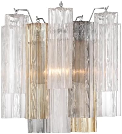Crystorama Addis 2 Light Polished Chrome Sconce