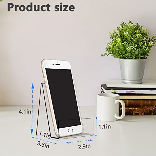 10Pcs 4" X 3" Acrylic Book Display Stand Clear Easel With Ledge Tablet Holder For Displaying Books, Pictures, Notebooks, Cds, Artworks, Etc (Small(10 Pack)) #TOP1