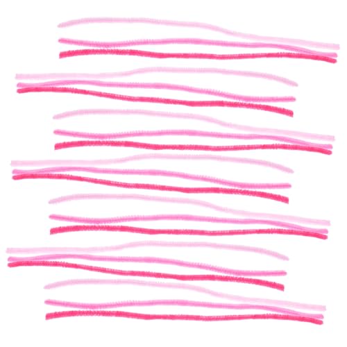 LALAFINA 100pcs Plush Fabric Cleaners Craft Tools Christmas Tree Cleaner Sticks for Boys and Girls' Art Craft