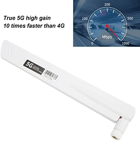 AZ7795G 5G Antenna, 18dbi High Gain SMA Omni Directional Antenna, 6006000mhz Full Band Antenna for Routers Wireless Monitoring DTU(White)