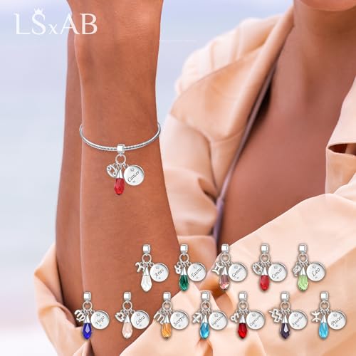 LSxAB Capricorn Constellation Charm for Women Horoscope Zodiac Sign Birsthone Birthday Charms Compatible with Pandora Bracelets - Image 7