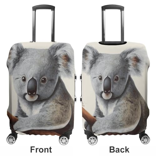 Koala And Butterfly Printed Luggage Cover Protector, Fits 18-32 Inch Luggage3