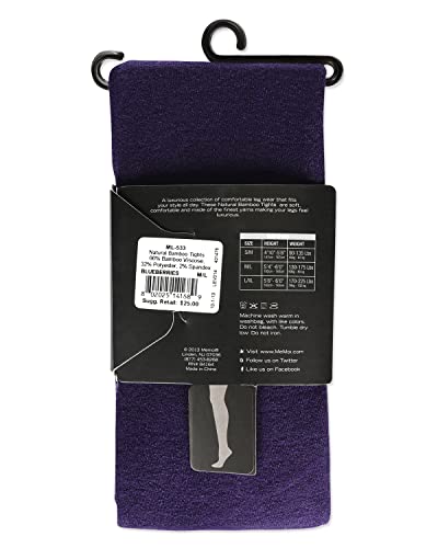 Image of MeMoi Natural Rayan Blend Solid Color Opaque Tights