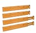 Adorn Home Essentials AD-10045-DV Kitchen Drawer Organizer, Natural Wood