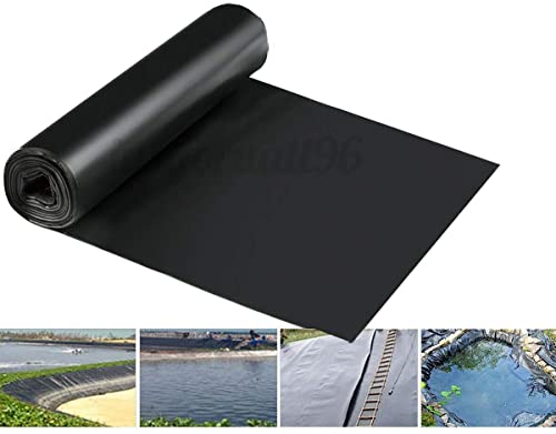uyoyous 16.4x19.7 Ft 20 Mil Pond Liner Black Pliable & Durable HDPE Material Pond Liner Heavy Duty Pond Liner Rubber Lining Ponds Pond Plastic Liner for Ponds, Streams Fountains,Water Garden
