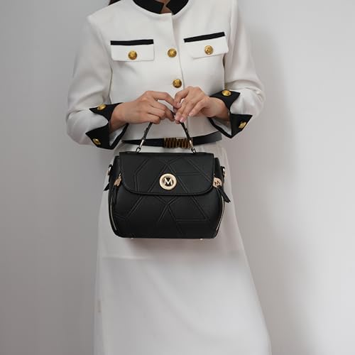 MKF Collection Satchel Bag for Women’s, Vegan leather Crossbody Handbag Top-Handle Purse2
