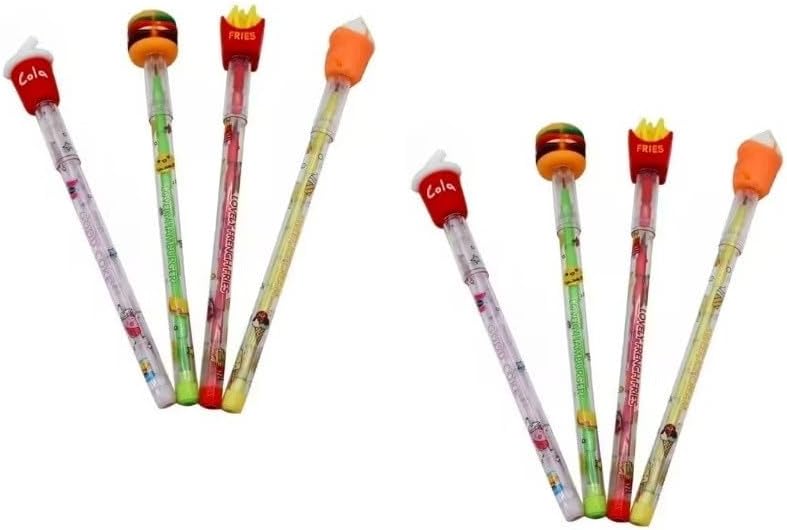 Pack of 8Pc Fast Food Colorful Pencils for Boys and Girls,Party,Return Gifts Pencil z