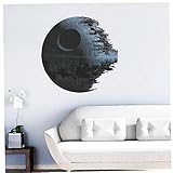 Click para agrandar Oulensy PelíCulas De Star Wars Estrella De La Muerte De Vinilo Arte De La Pared Las Etiquetas Engomadas De La DecoracióN De La Etiqueta Engomada Desprendible De La Pared