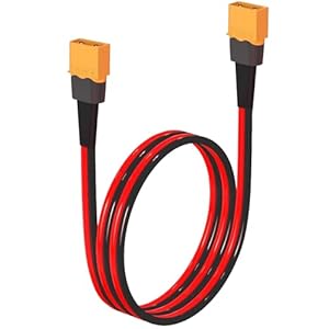 YiNLuax 12AWG XT60 Male to Male Extension Cable Energy Storage Cord for Battery Solar Generator Mobile Power