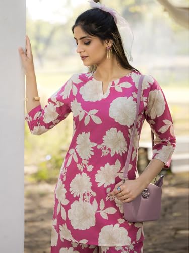 Image of Tee Projekt Cotton Ethnic Wear Co Ord Set for Women | Travel Co Ord Set for Women
