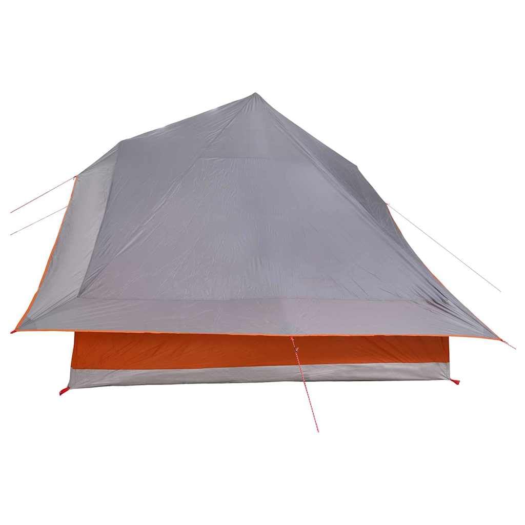 Zielony namiot tipi z dachem z TAFT, 364 x 281 x 257 cm, łącznie z drążkiem stalowym 256 cm i trzema 180 drążkami, sześć linek napinających, e-port i hak na kemping i do ogrodu