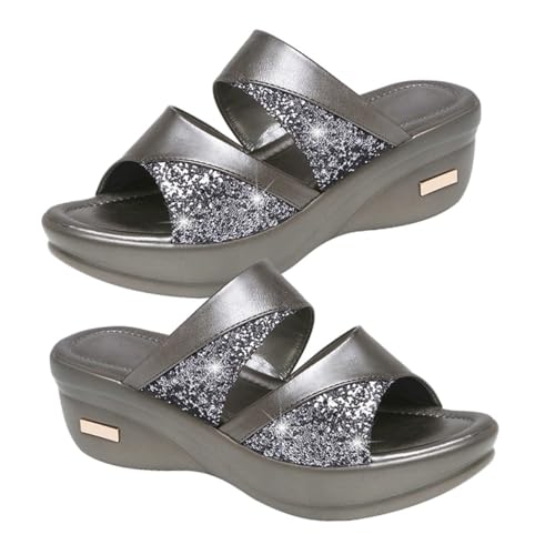 Sandales compensées femme été légères pour des promenades quotidiennes chic