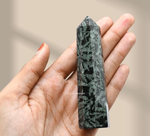 Image of Crystal Heaven Flower Stone Crystal Tower Obelisk Point For Chakra, Healing And Balancing - Aaa Grade Original Certified Gemstone Agate For Reiki Meditation Yoga Spiritual (3-4 Inches)