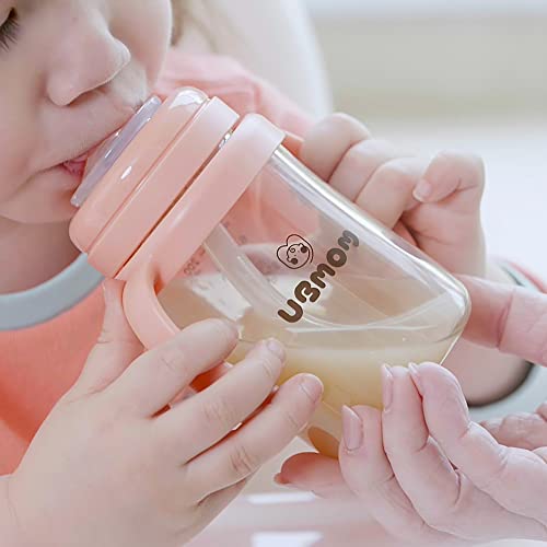 Ubmom No-Spill, Backflow Prevention Sippy Cup With Straw, Ppsu Learner Cup With Handle For Baby And Toddlers, Bpa Free, 9.47Oz (Ocean) #TOP7