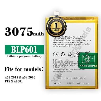 Image of BLP601 Battery for Oppo F1S /A59 /A59M /A59S /A53 /A53T /A53M Battery with 1 Year Warranty** (R298)