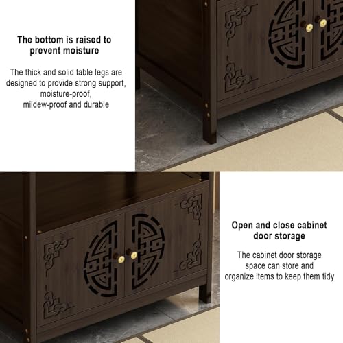 Table d'autel de méditation compacte avec meuble de rangement fermé - 8