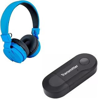 Combo Pack of 2 Items - Comfortable On-Ear Bluetooth Wireless Headphone, bt-400 Bluetooth Audio Receiver (1 Year Warranty)