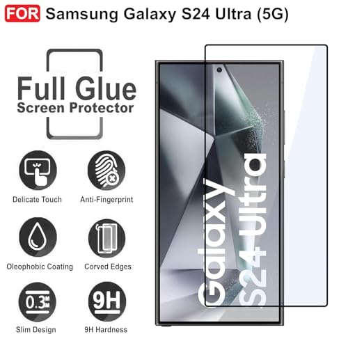 Image of Tempered Glass Screen Protector for Samsung Galaxy S24 Ultra With Installation Kit