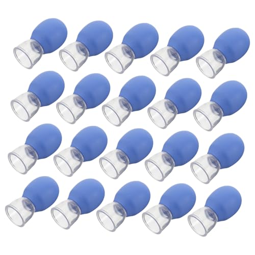 Ventouses de massage faciales bleues en plastique Hemobllo x50